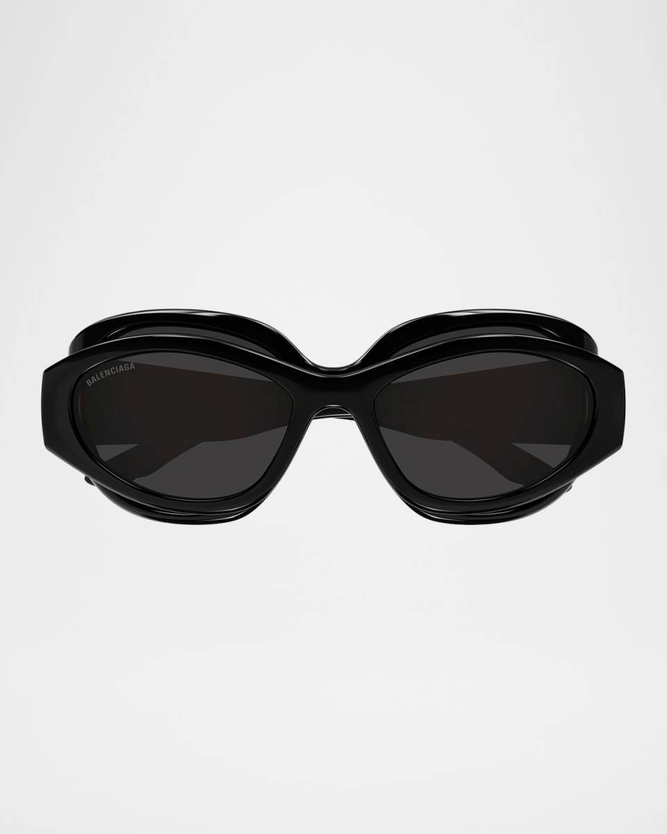 Superbusy Oval Acetate Sunglasses